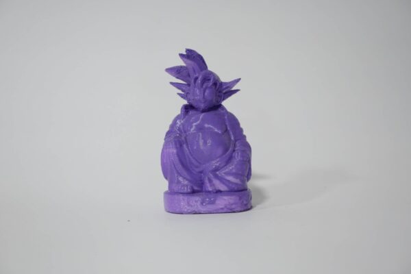 Purple Goku Buddah – limited edition 3D sculpture by Lazarus, Madrid