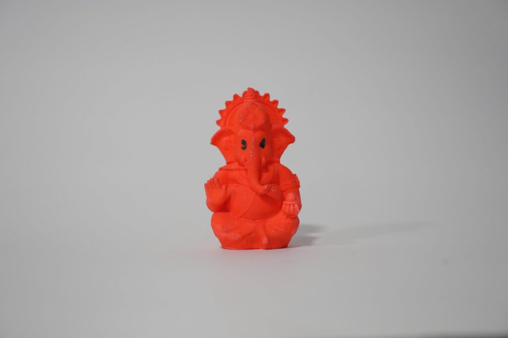 Ganesh in Red – limited edition 3D sculpture by Lazarus, Madrid