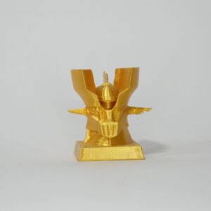 Gold Mazinger Z – limited edition 3D sculpture by Lazarus, Madrid