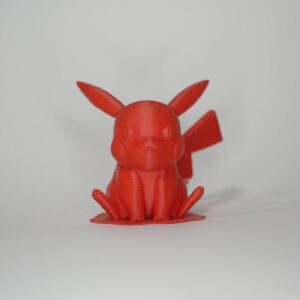 Red Pikachu – limited edition 3D sculpture by Lazarus, Madrid