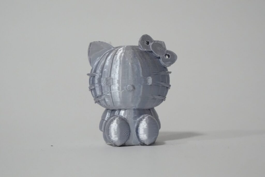 Silver Kitty – limited edition 3D sculpture by Lazarus, Madrid