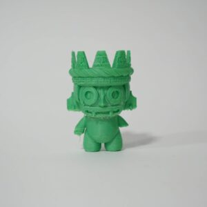 Green Tlaloc – limited edition 3D sculpture by Lazarus, Madrid