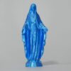 Metal Blue Faceless Virgin – limited edition 3D sculpture by Lazarus, Madrid