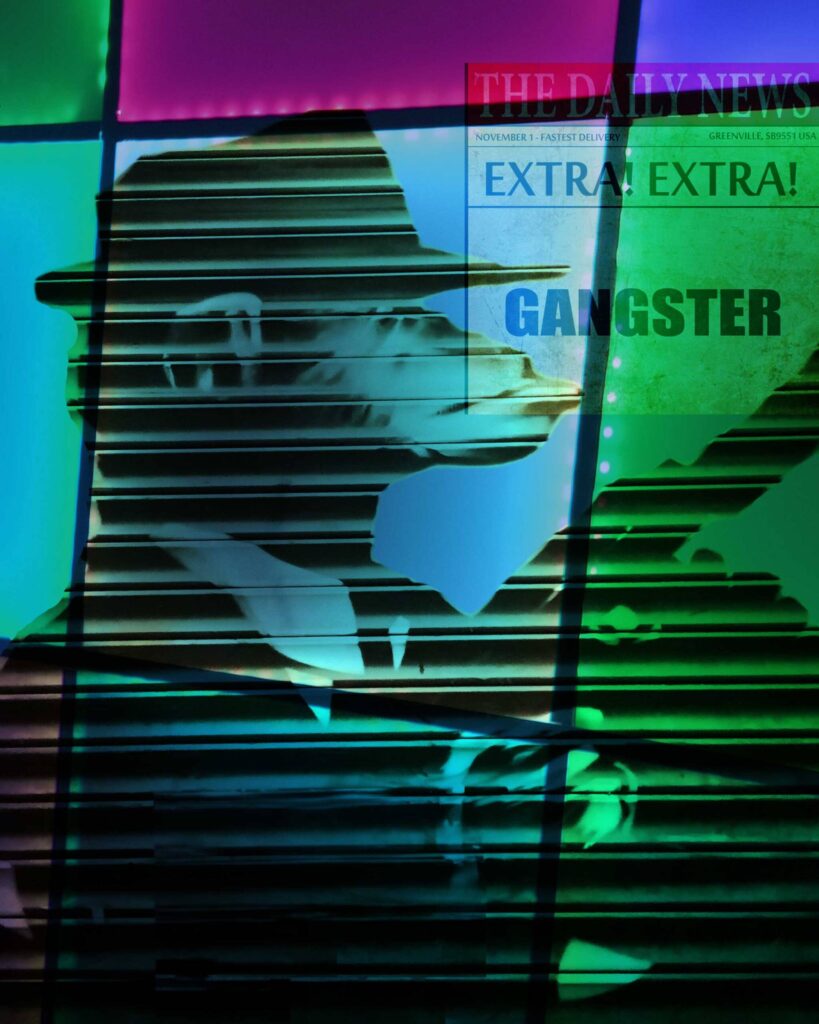 Gangster Monkey – limited edition art print by Lazarus, Madrid