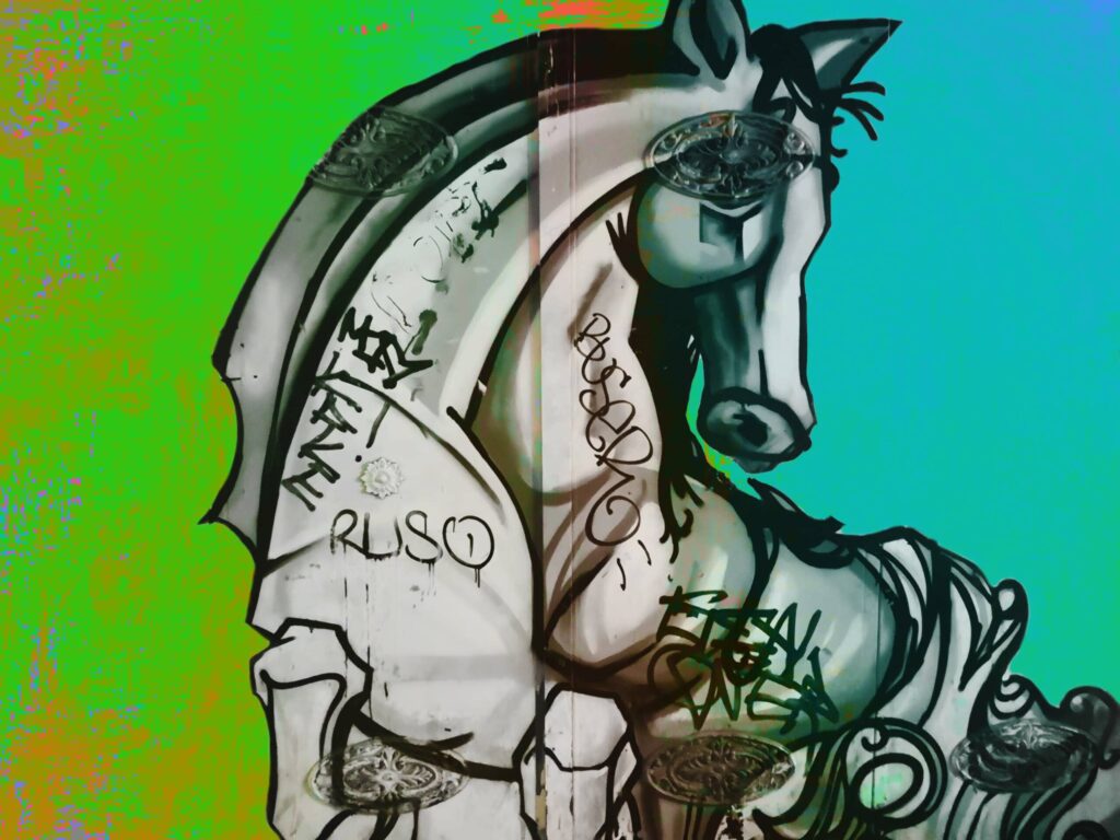 Bipolar Horse – limited edition art print by Lazarus, Madrid