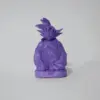 Purple Goku Buddah – limited edition 3D sculpture by Lazarus, Madrid – detail view