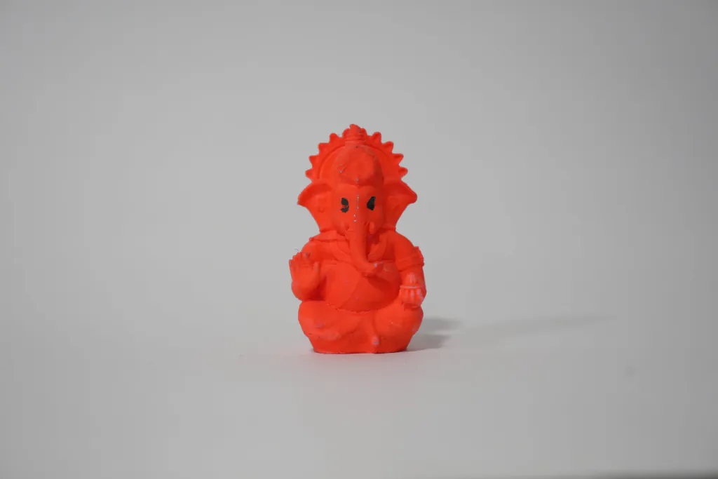 Ganesh in Red – limited edition 3D sculpture by Lazarus, Madrid