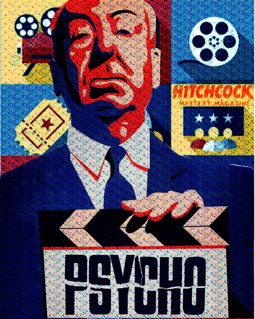 Psycho Hitchcock – limited edition art print by Lazarus, Madrid