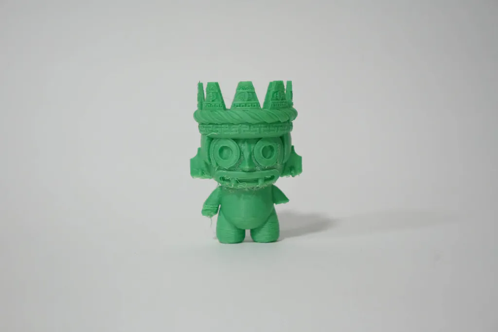 Green Tlaloc – limited edition 3D sculpture by Lazarus, Madrid